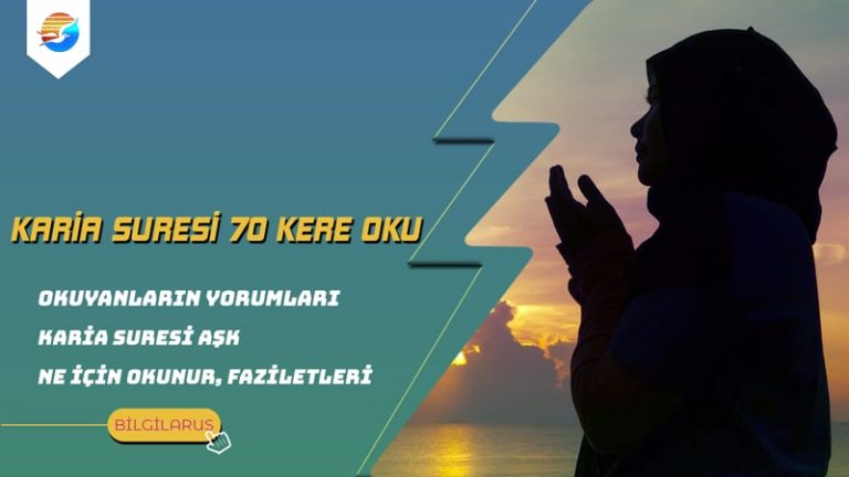 Karia Suresi 70 Kere Oku